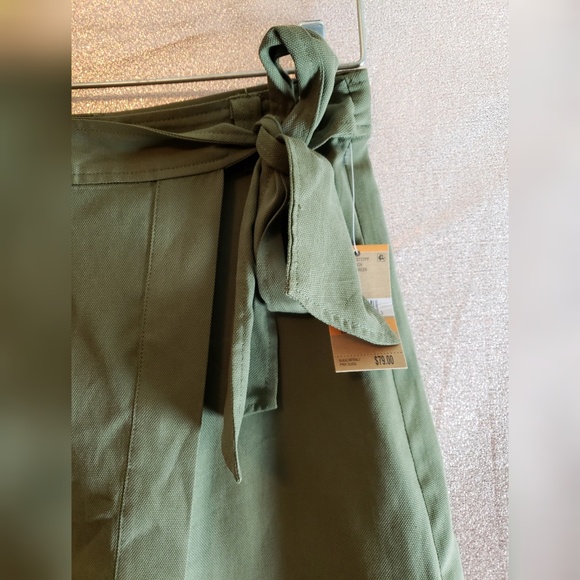 NWT Rachel Roy Mini Wrap Skirt Green - Picture 2 of 5